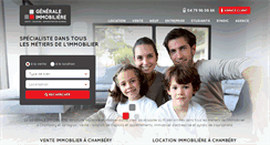 Desktop Screenshot of generaleimmobiliere73.com